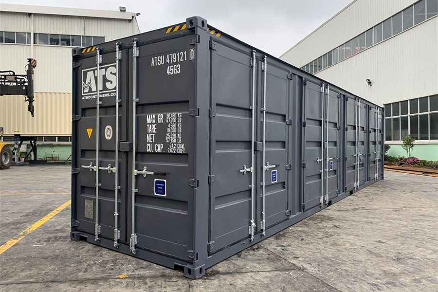40-Fuß-High-Cube-Container mit Seitentüren