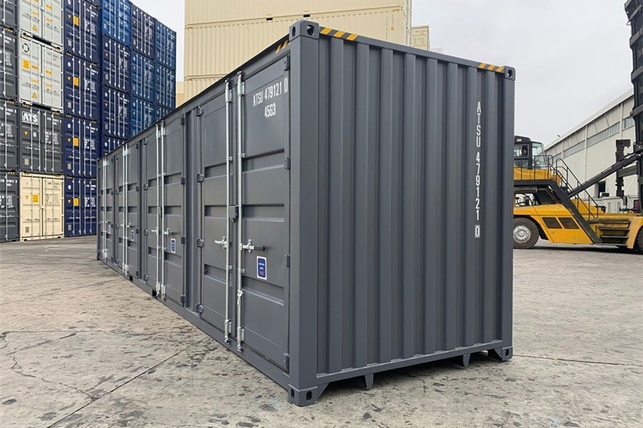 40-Fuß-High-Cube-Container mit Seitentüren