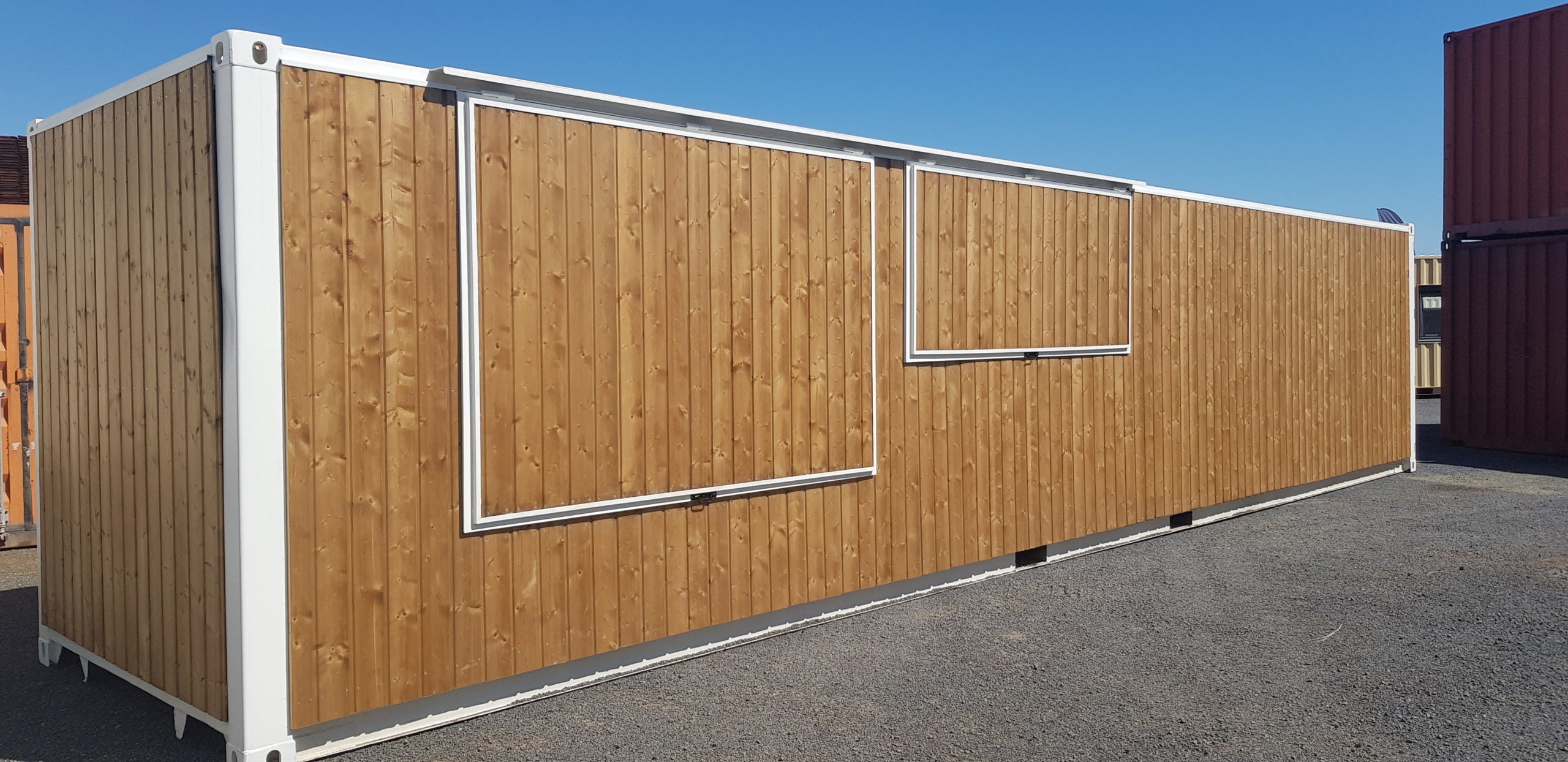40-Fuß-Holzbarcontainer
