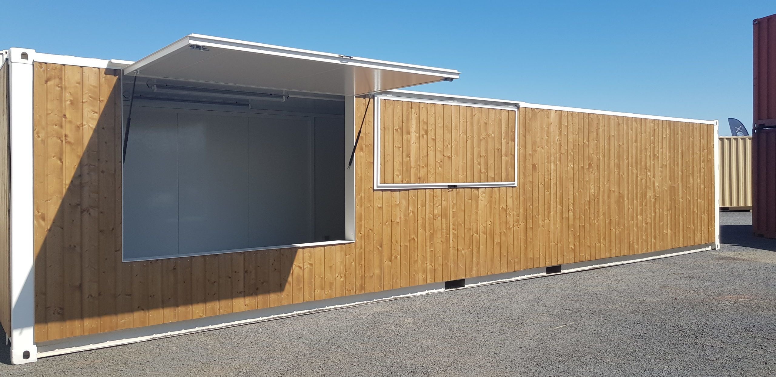40-Fuß-Holzbarcontainer