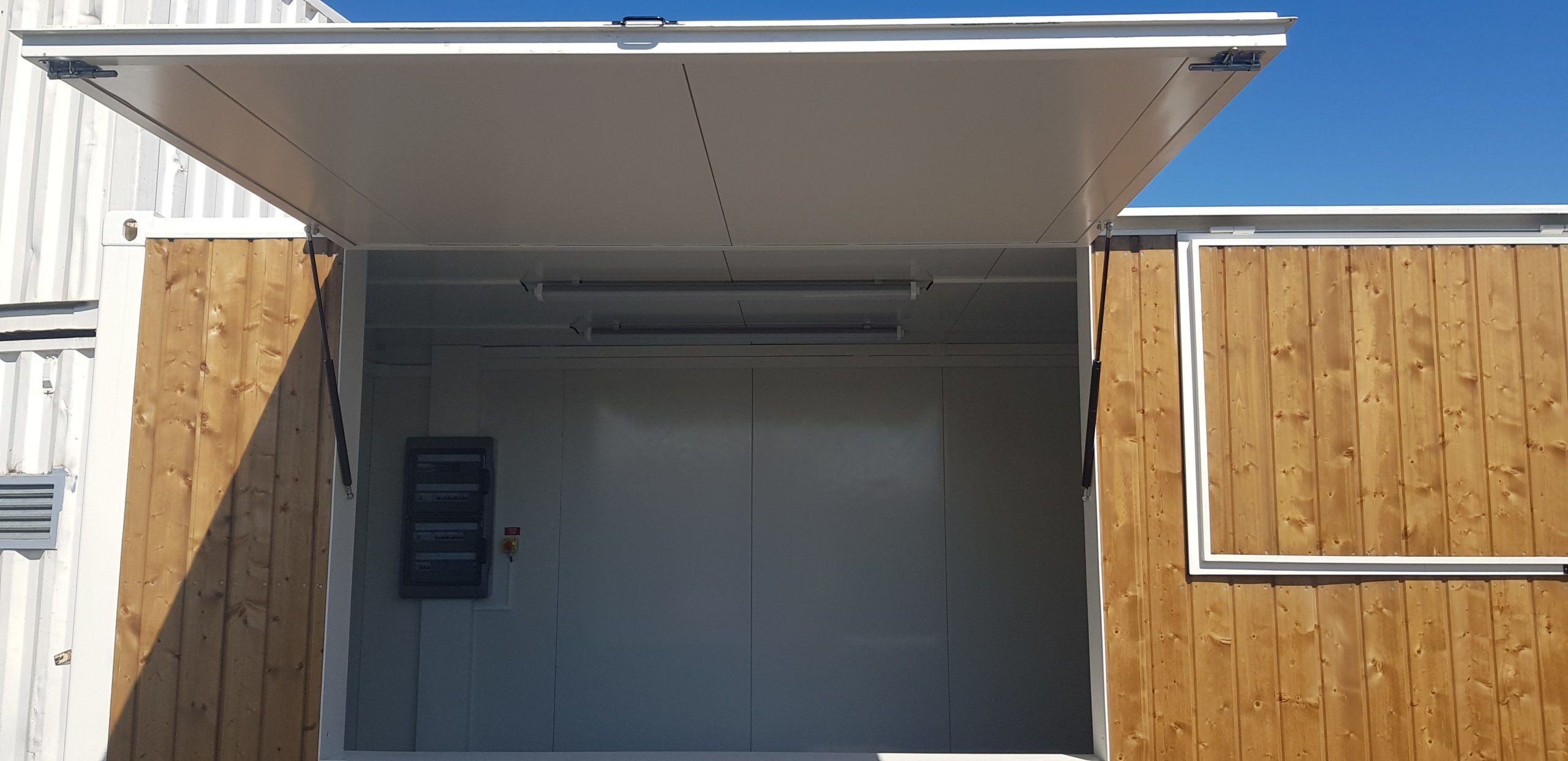 40-Fuß-Holzbarcontainer