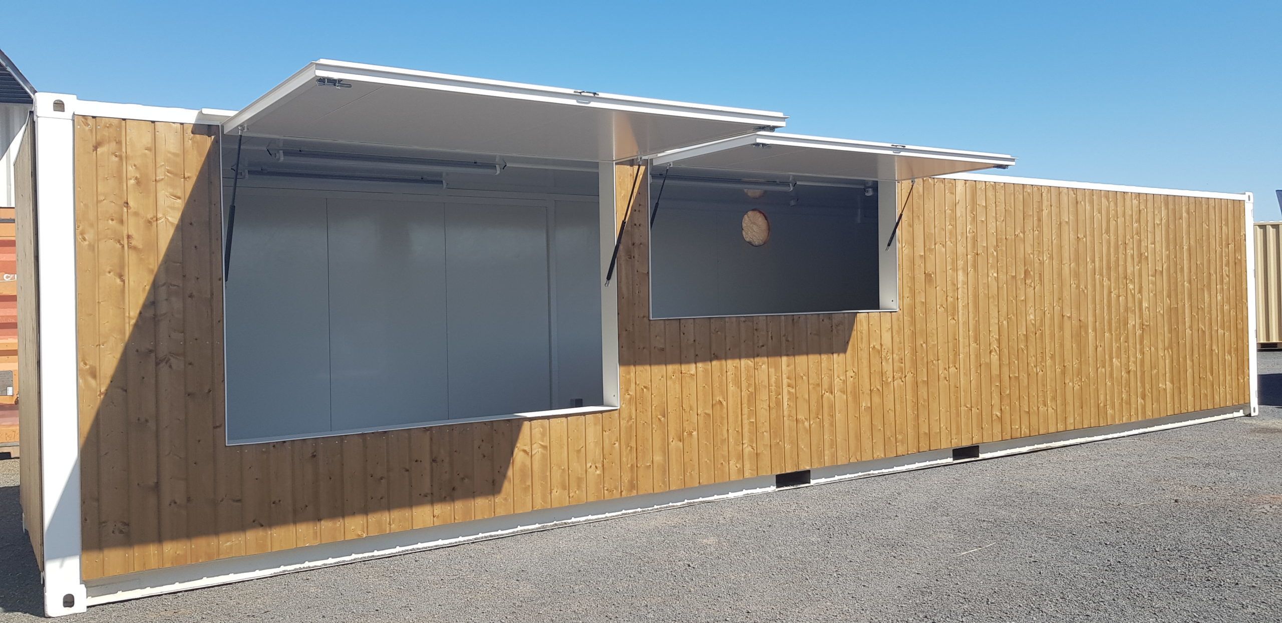 40-Fuß-Holzbarcontainer