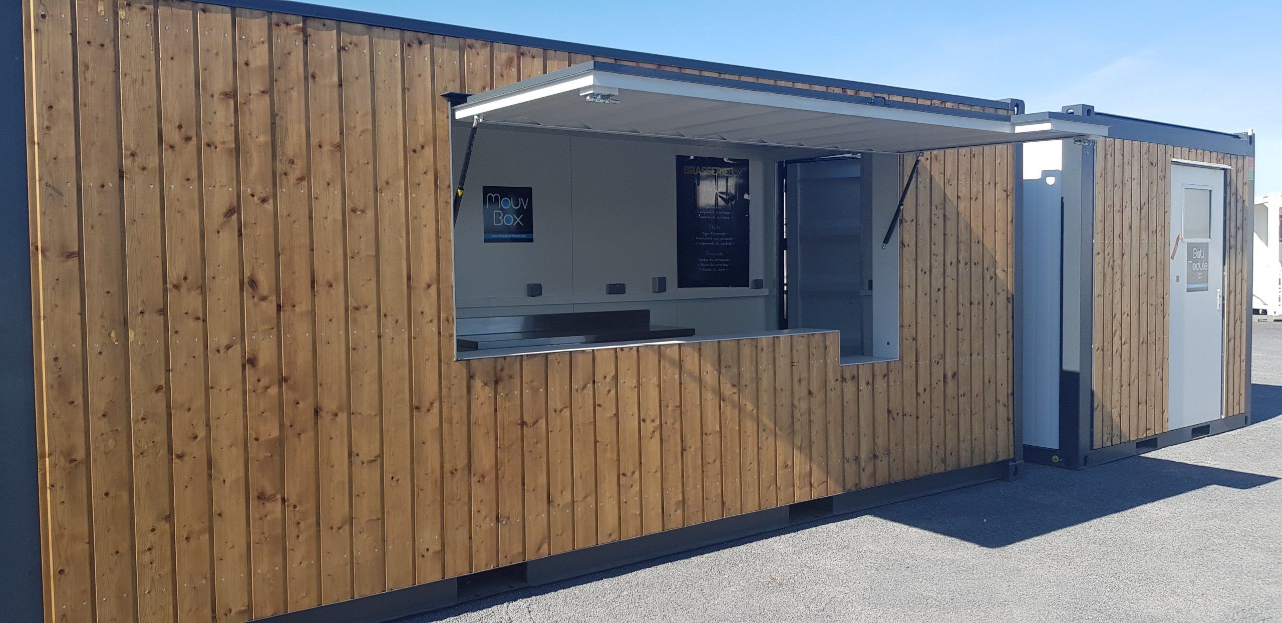 20-FUSS-BARCONTAINER AUS HOLZ
