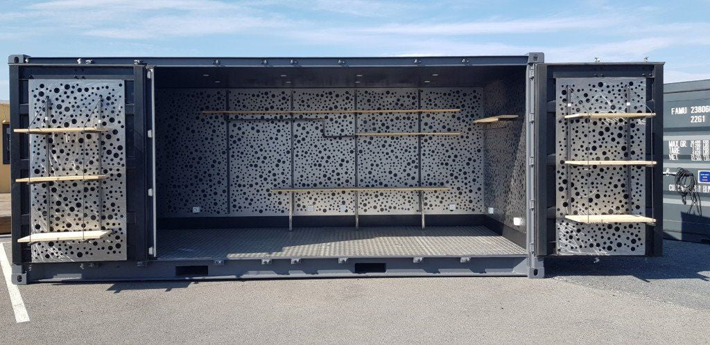 20-FUß-TROCKENFRACHTCONTAINER MIT SEITLICHER ÖFFNUNG „SHOP-BOX“