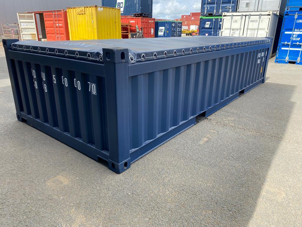 20' OFFENE HALBHÖHEN-CONTAINER MIT OFFENER OBERSEITE