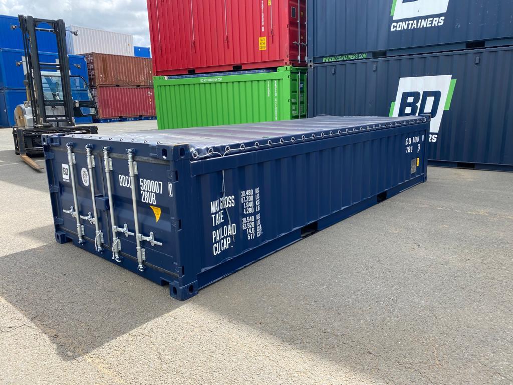 20' OFFENE HALBHÖHEN-CONTAINER MIT OFFENER OBERSEITE