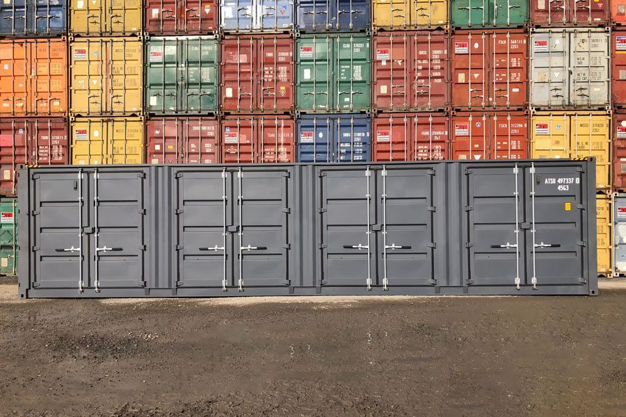 40-Fuß-High-Cube-Container mit Seitentüren