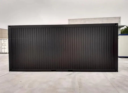 Schwarzes 6x3 Containerbüro mit technischer Inspektion (inkl. MwSt.)
