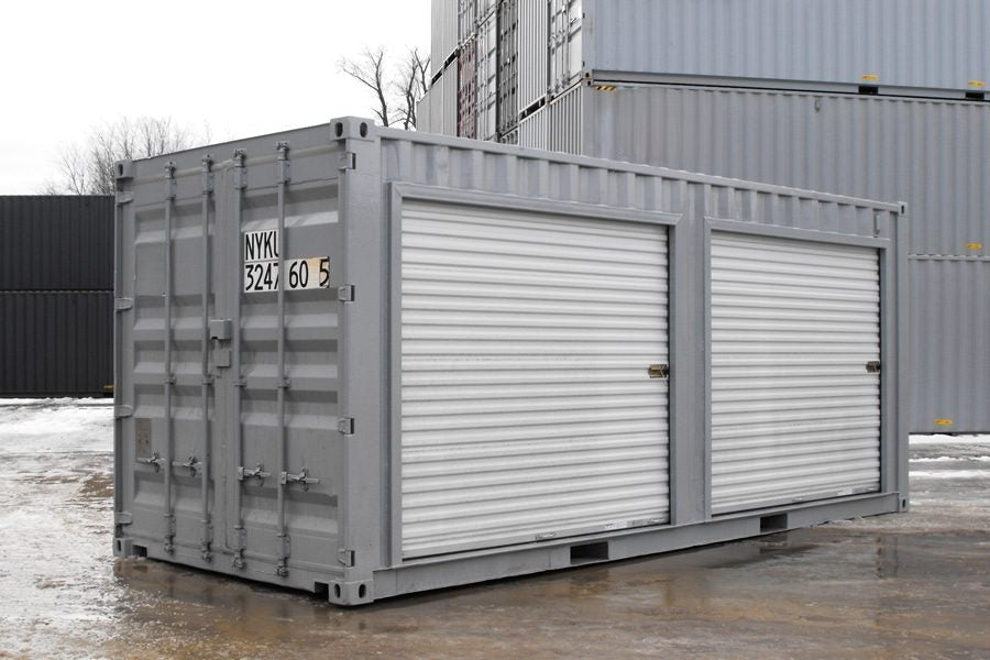6 Meter Lagercontainer mit 2 Rolltoren.