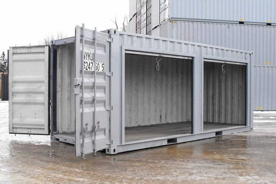 6 Meter Lagercontainer mit 2 Rolltoren.