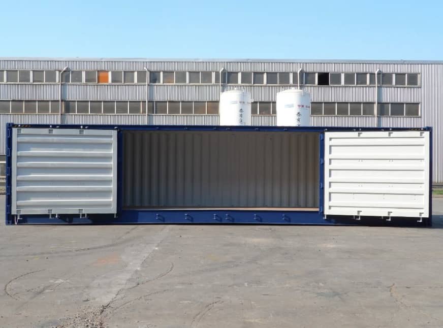 VERSANDCONTAINER (1. FAHRT) MIT SEITENÖFFNUNG, 40 FUSS HOCH