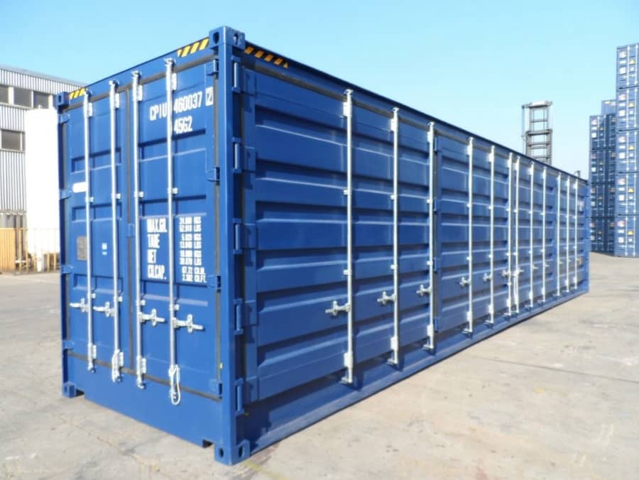 VERSANDCONTAINER (1. FAHRT) MIT SEITENÖFFNUNG, 40 FUSS HOCH