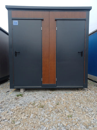 Doppel-Sanitärkabine mit 2 Abteilen – WC und Dusche 246x197x245