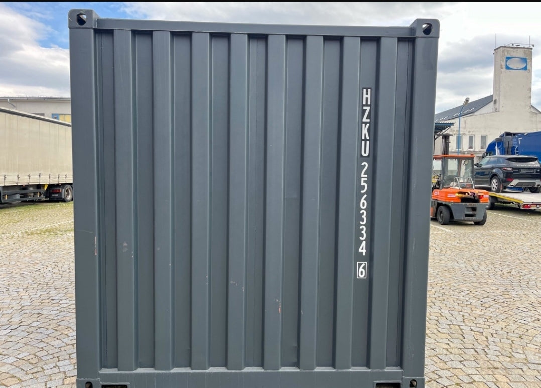 20-Fuß-Container Anthrazitgrau