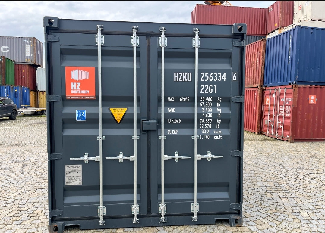 20-Fuß-Container Anthrazitgrau