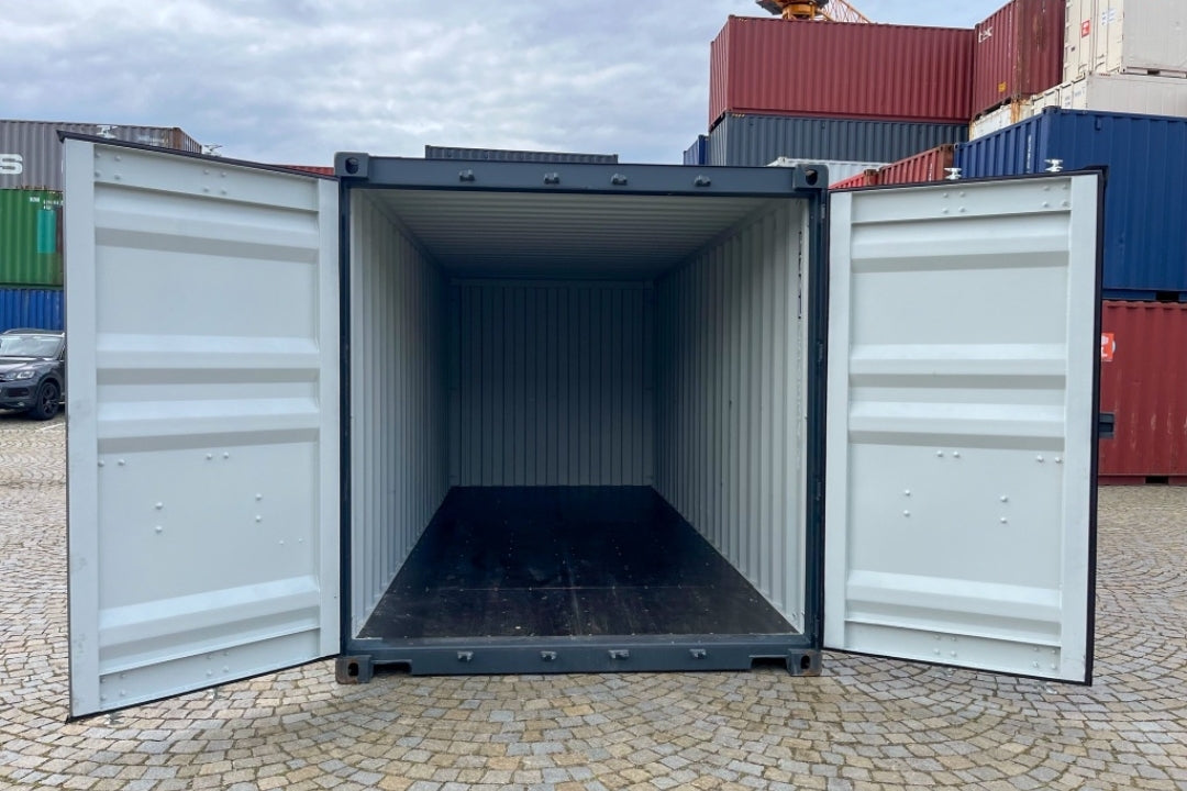 20-Fuß-Container Anthrazitgrau