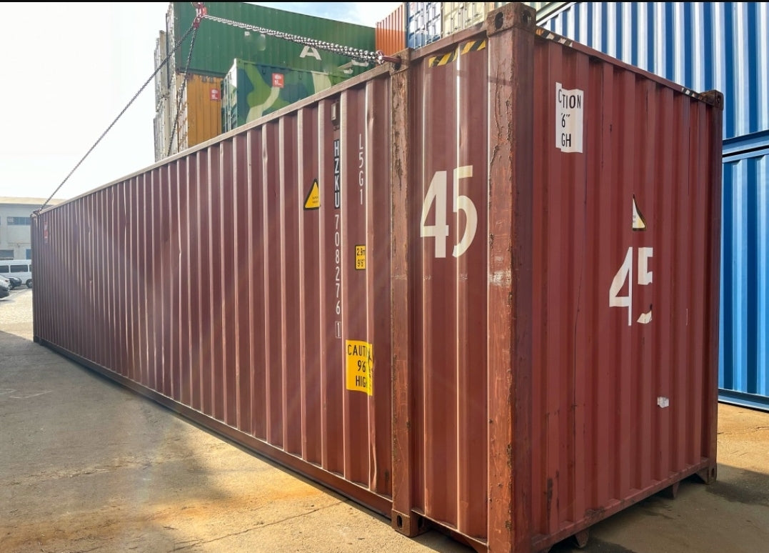 GEBRAUCHTER 45-FUSS HIGH-CUBE-ÜBERSEE-CONTAINER