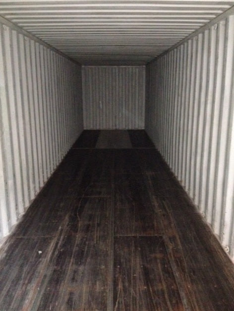 Gebrauchter 40-Fuß-High-Cube-Container für Paletten.