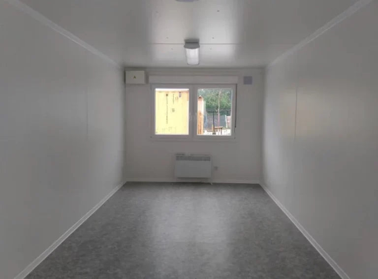 Schwarzes 6x3 Containerbüro mit technischer Inspektion (inkl. MwSt.)