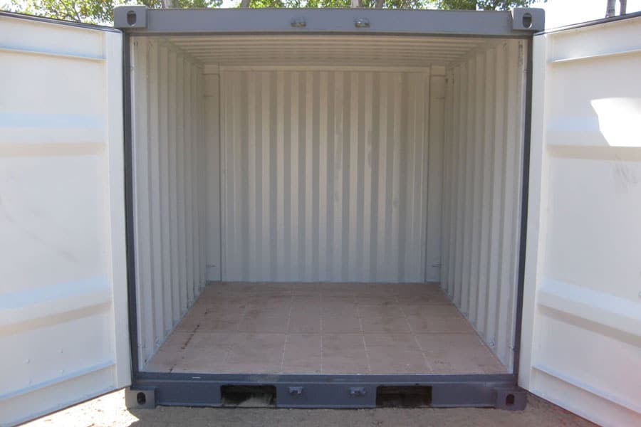 3m x 2,4m Seecontainer (neu) Grau