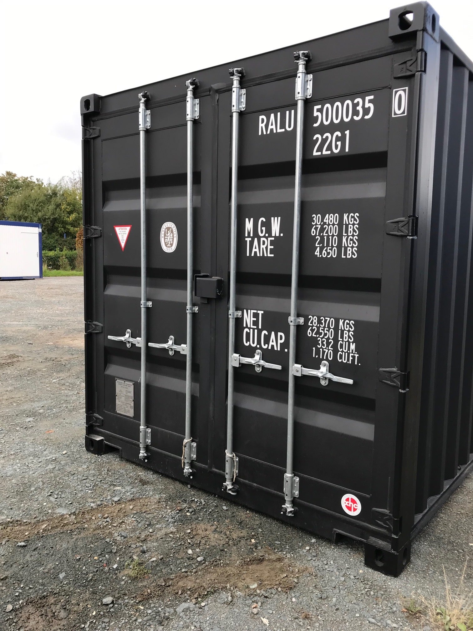 20-FUSS SCHWARZER VERSANDCONTAINER (STD) ERSTE REISE