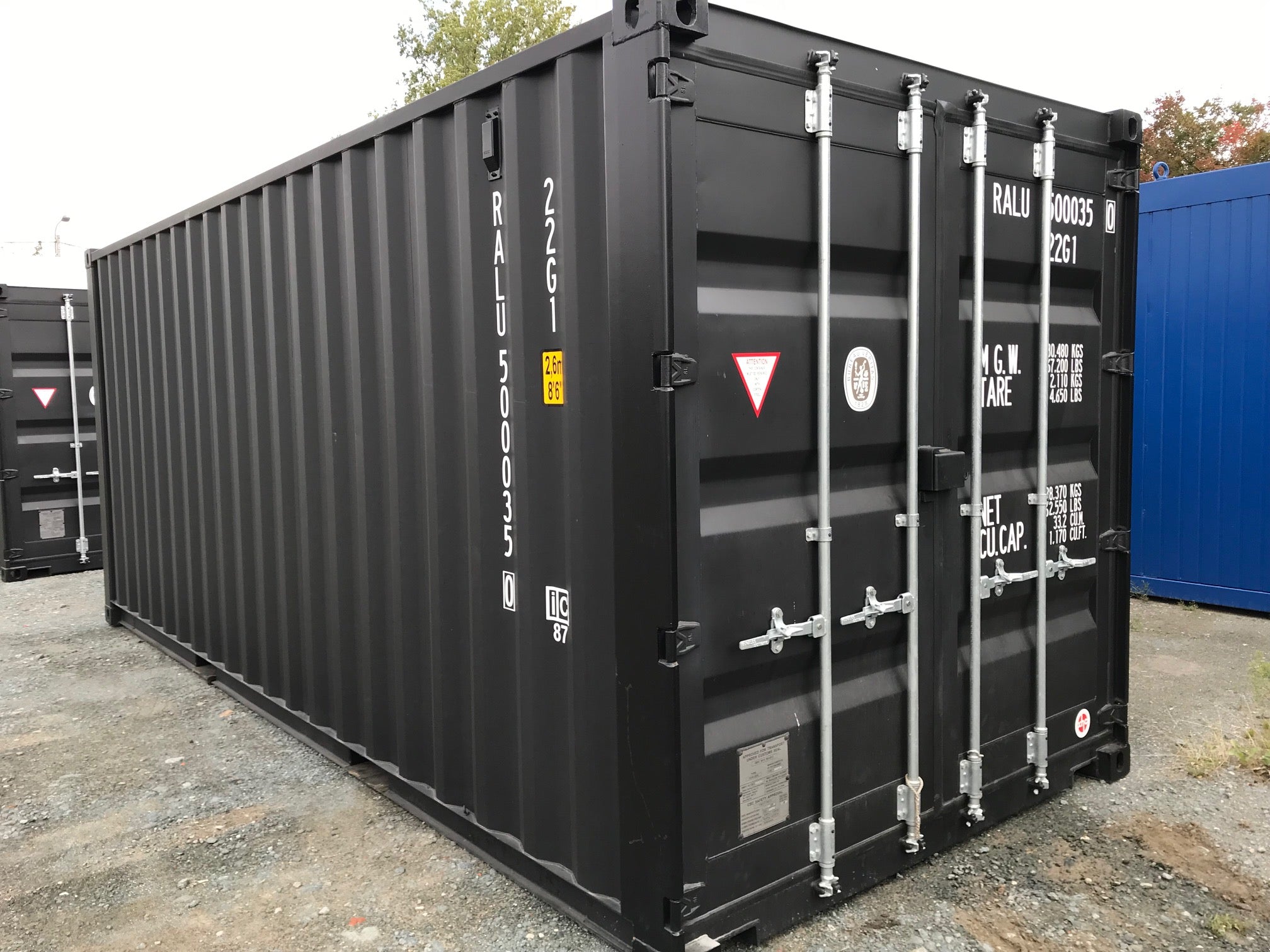 20-FUSS SCHWARZER VERSANDCONTAINER (STD) ERSTE REISE