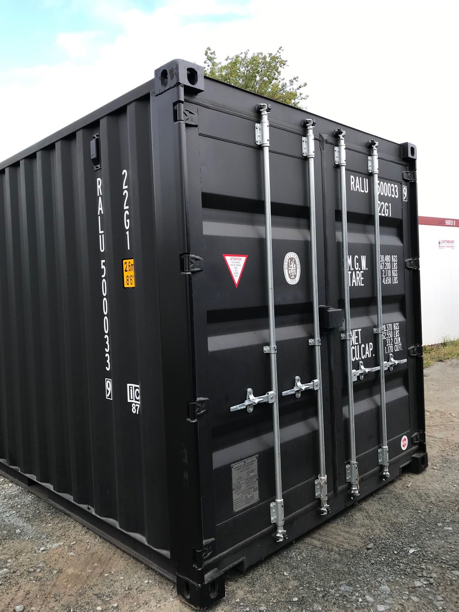 20-FUSS SCHWARZER VERSANDCONTAINER (STD) ERSTE REISE