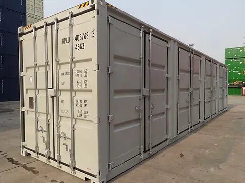 40-Fuß-Seecontainer HC mit 4 Seitentüren (neuwertig)