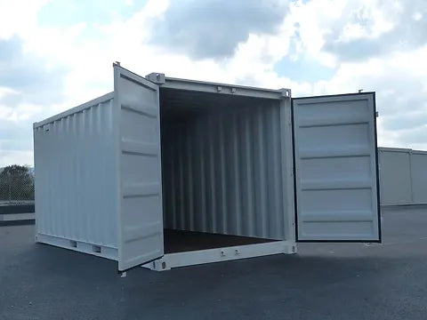 15-FUSS-LAGERCONTAINER, WEISS – NEU