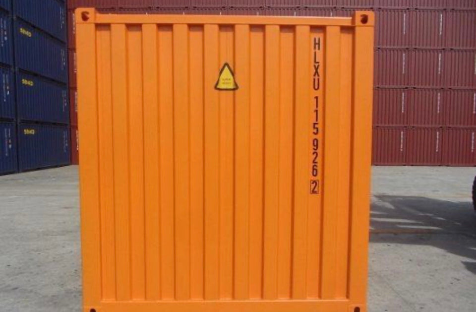 ORANGEFARBENER 20-FUSS-VERSANDCONTAINER – NEU